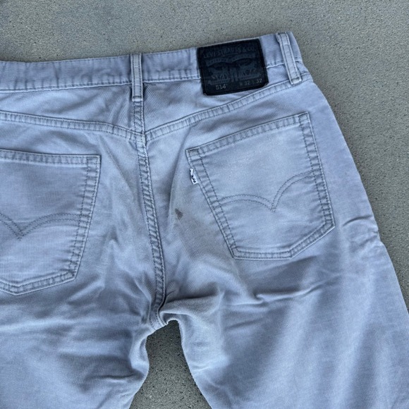 Levi's Other - Levi's 514 Corduroy Pants Light Gray Men's 32x32 Straight Fit‎ Casual